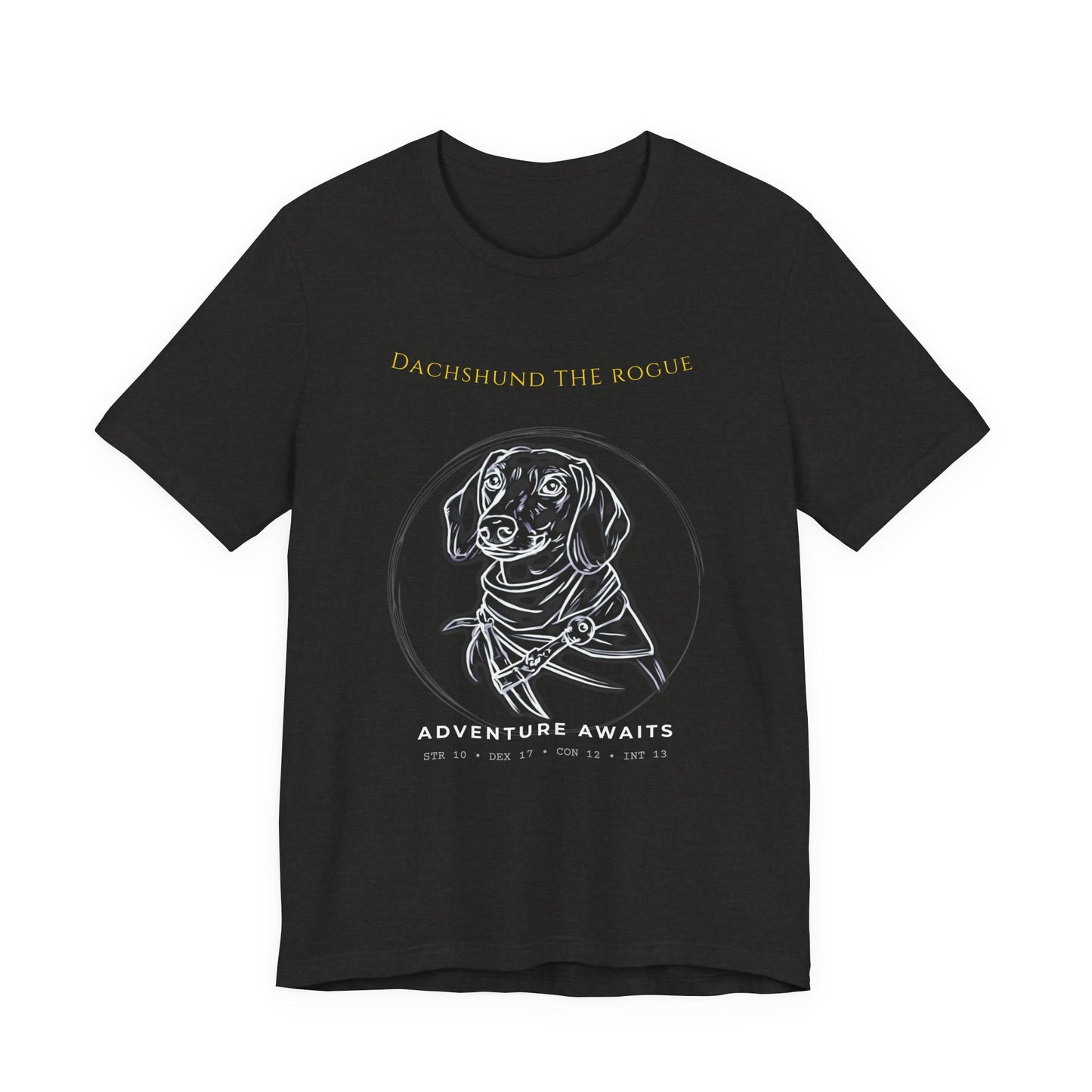 Dachshund The Rogue T-Shirt navy colourway
