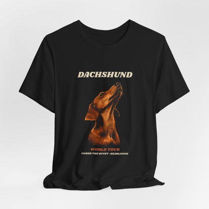 World Tour funny Dachshund vintage band tee
