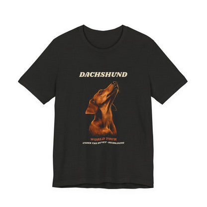 World Tour funny Dachshund vintage band tee