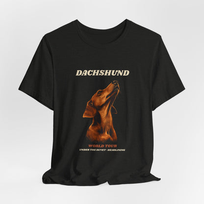 World Tour funny Dachshund vintage band tee