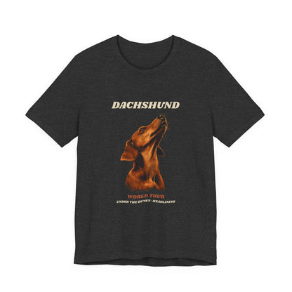 World Tour funny Dachshund vintage band tee