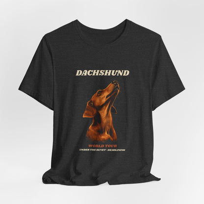 World Tour funny Dachshund vintage band tee