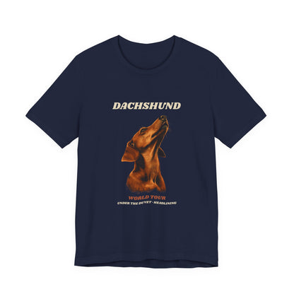 World Tour funny Dachshund vintage band tee