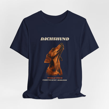 World Tour funny Dachshund vintage band tee