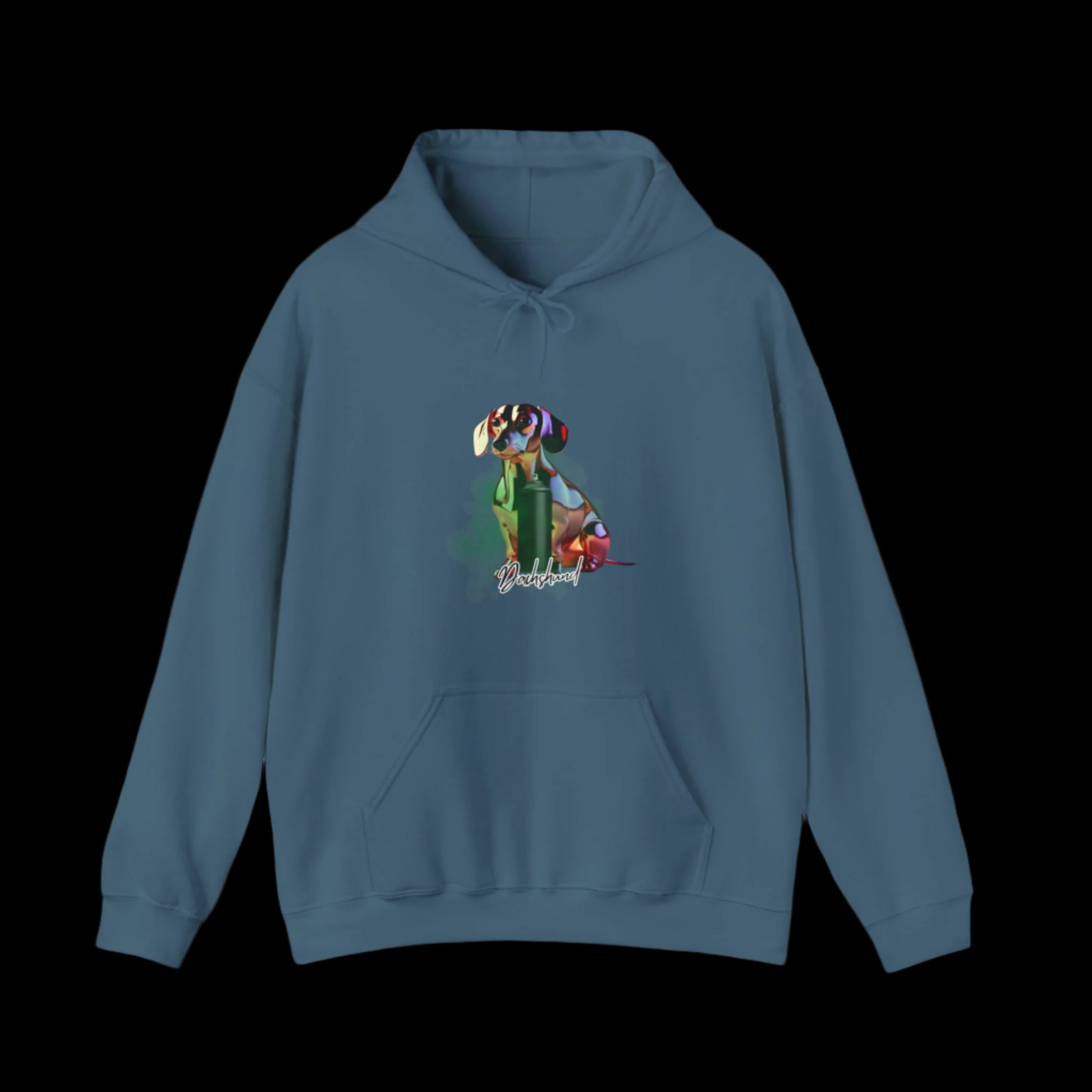 dachshund hoodie, dachshund lover gift, dog lover hoodie, cozy dog hoodie blue light premium fabric