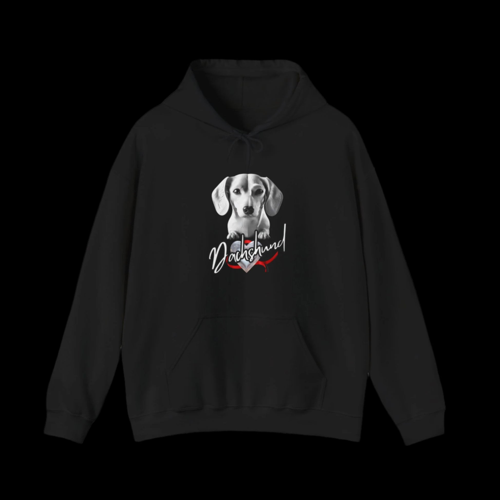 dachshund sausage dog hoodie clothes sweatshirts premium black