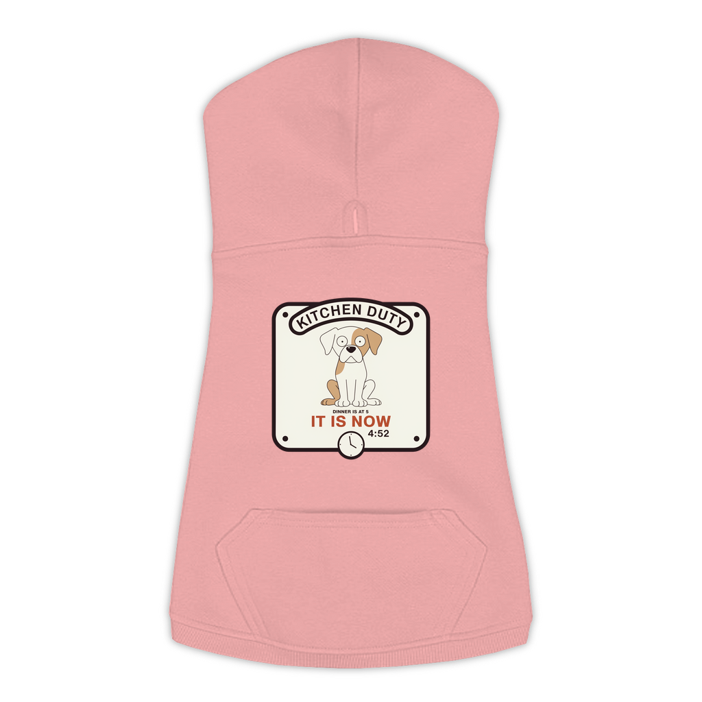 Dinner Is At 5 Dog Hoodie - Mauvelous Pink - L to 3XL