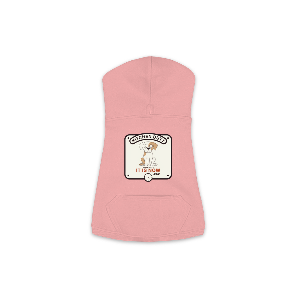 Dinner Is At 5 Dog Hoodie - Mauvelous Pink - XS to M