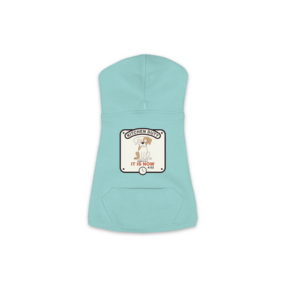 Dinner Is At 5 Dog Hoodie - Saltwater Blue - XS to M