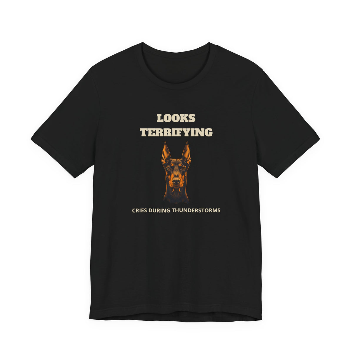 Doberman Looks Terrifying T-Shirt - view 05