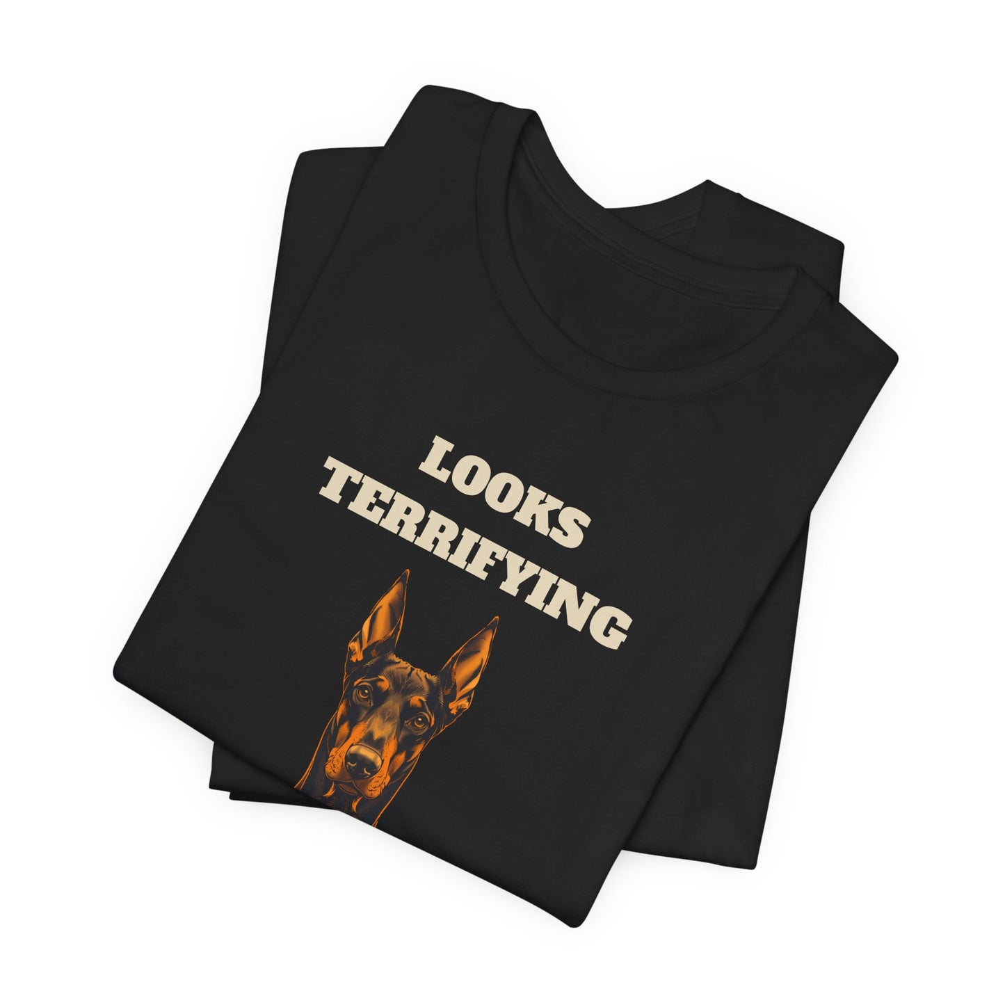 Doberman Looks Terrifying T-Shirt - view 08