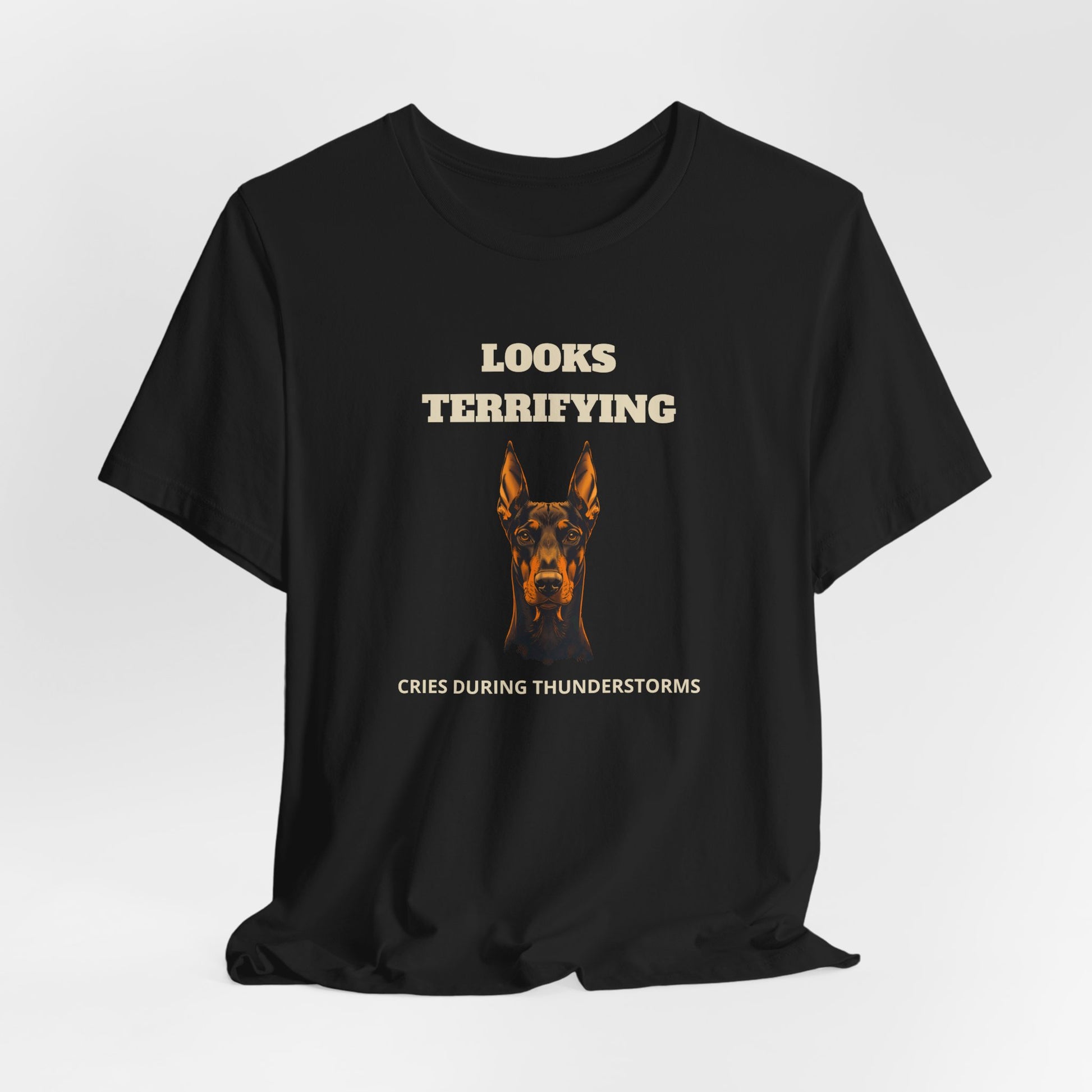 Doberman Looks Terrifying T-Shirt - view 09