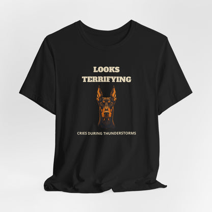 Doberman Looks Terrifying T-Shirt - view 09