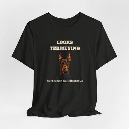 Doberman Looks Terrifying T-Shirt - view 15