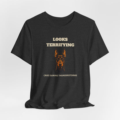 Doberman Looks Terrifying T-Shirt - view 21
