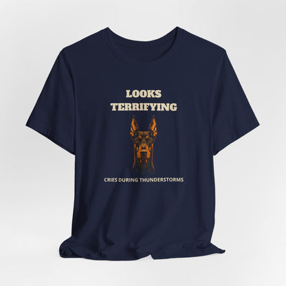 Doberman Looks Terrifying T-Shirt - view 27