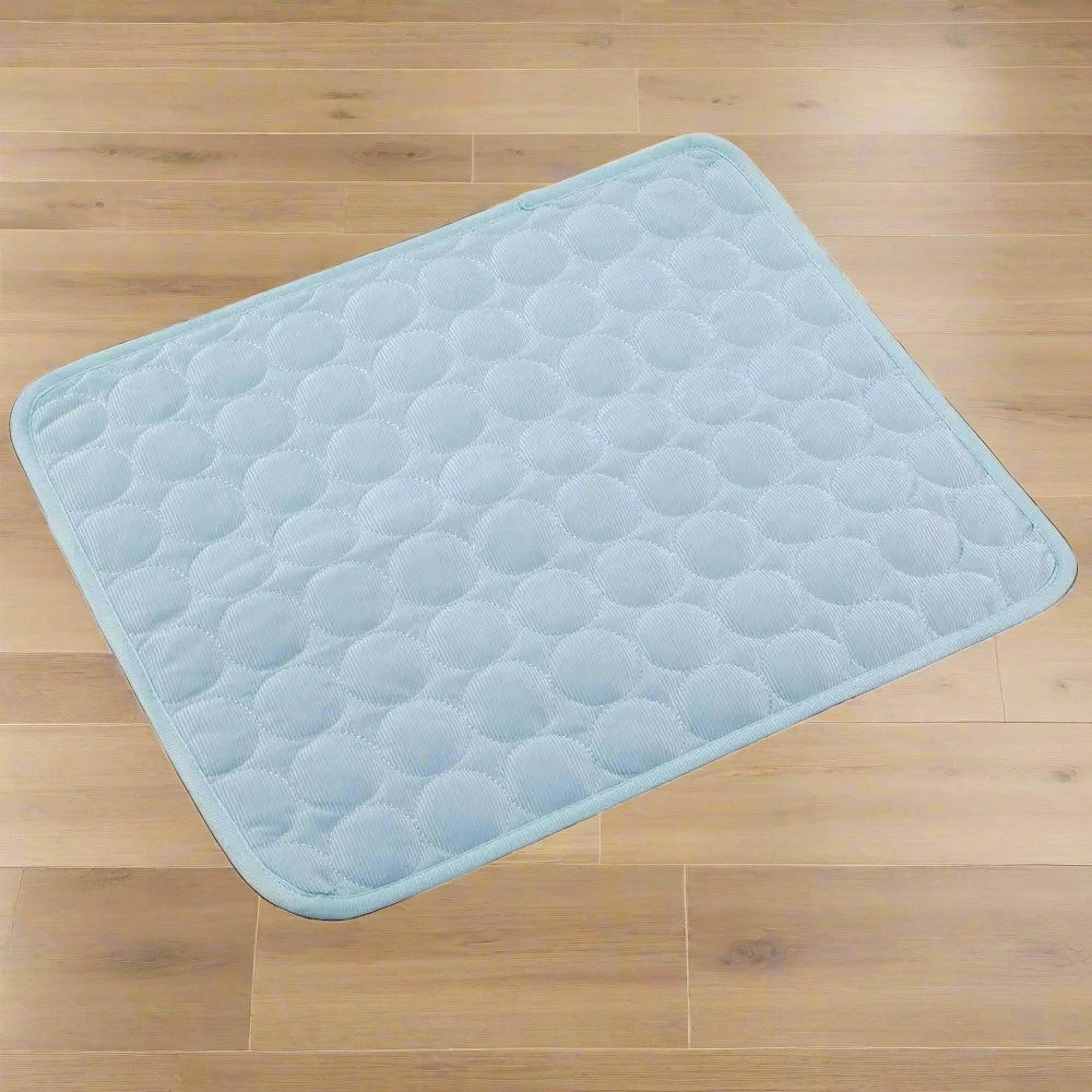 Dog and cat cooling mat — product detail view — SniffWaggleNWalk