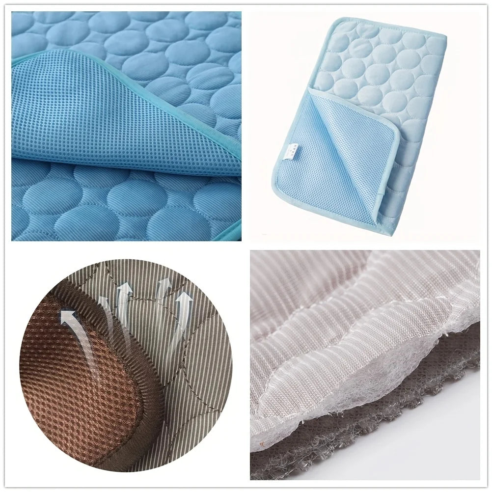 Dog and cat cooling mat — product detail view — SniffWaggleNWalk