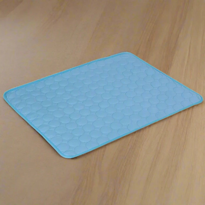 Dog and cat cooling mat — product detail view — SniffWaggleNWalk