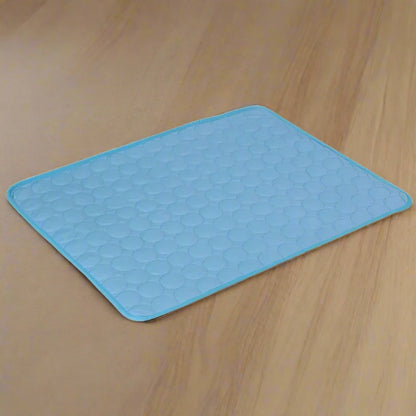 Dog and cat cooling mat — product detail view — SniffWaggleNWalk