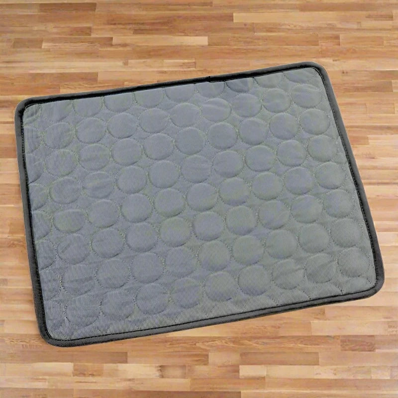 Dog and cat cooling mat — product detail view — SniffWaggleNWalk