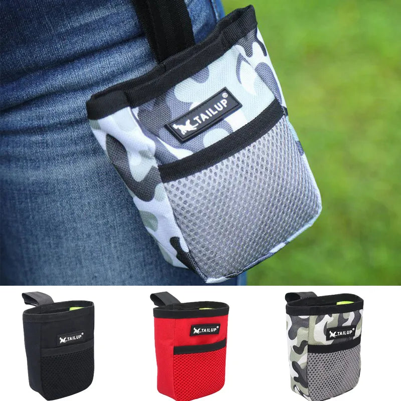 Dog Training Treat Pouch — hands-free belt clip pouch with wipeable liner, colour options — SniffWaggleNWalk