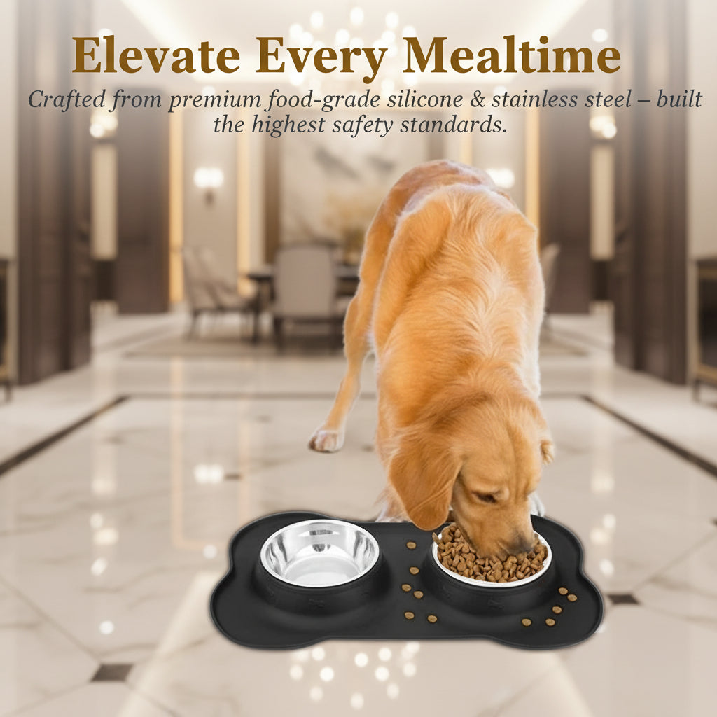 dog bowl cat bowl spill protection