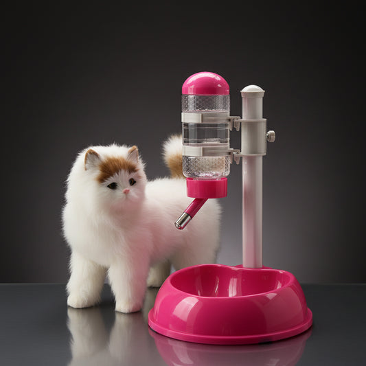 pet auto feeder llimited addition pink dog bowl