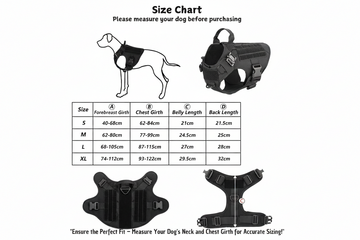 tactical dog collar and harness
