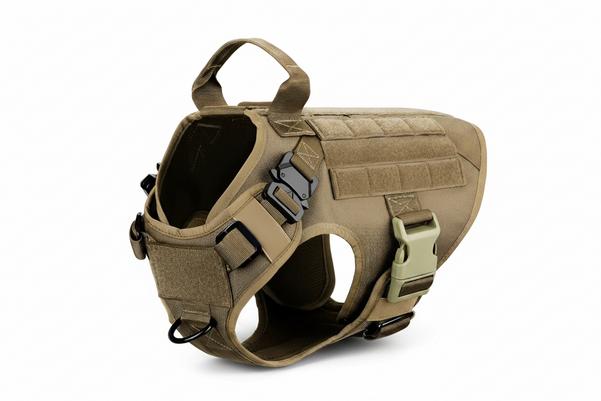 tactical dog collar and harness set