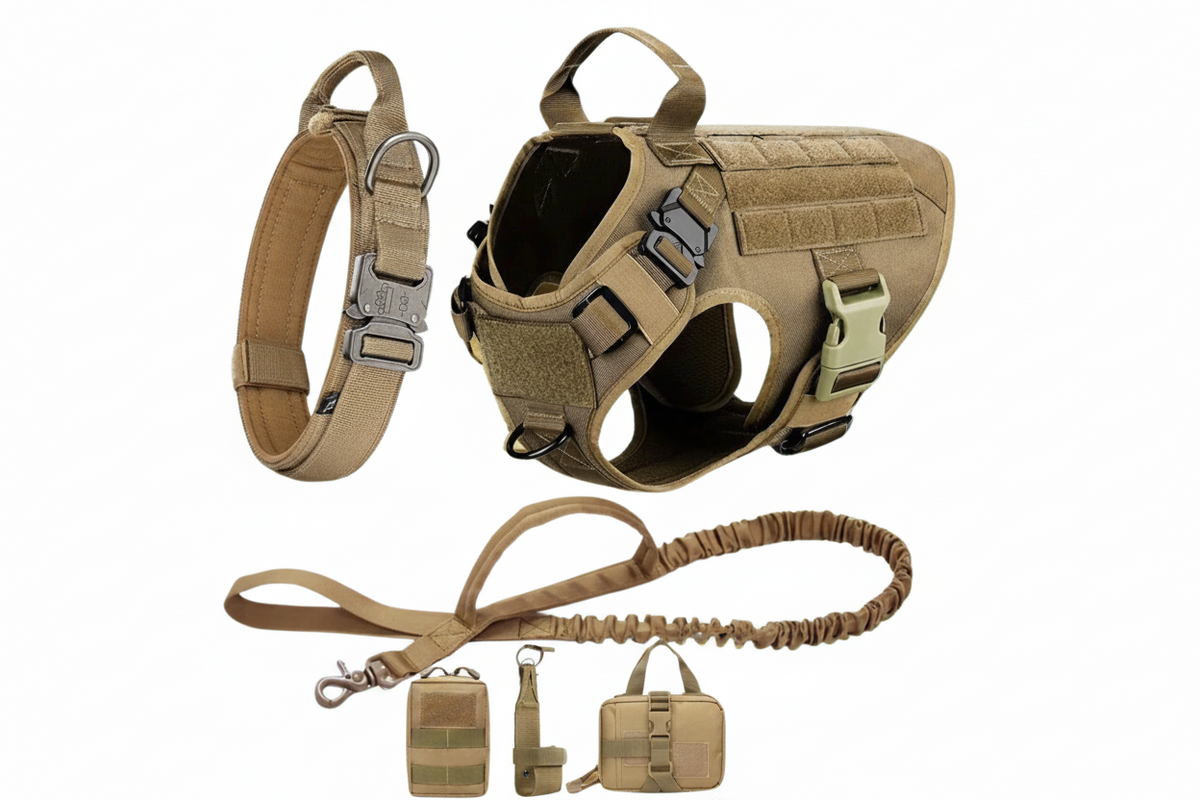 tactical dog collar and harness sets