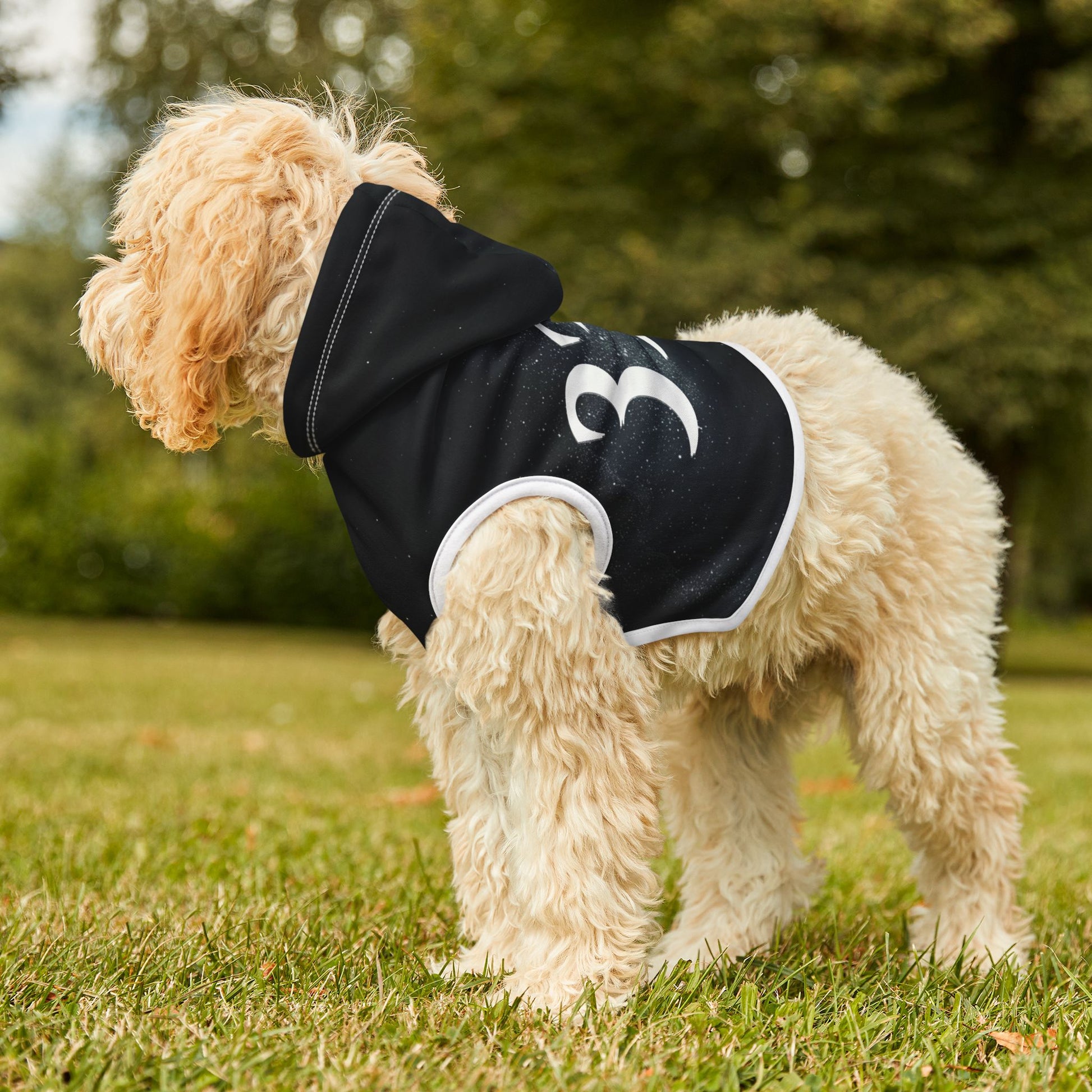 numerology inspired dog hoodie apparel
