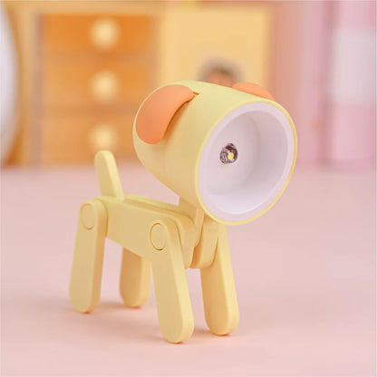 dog shaped light yellow LED  - Sniff Waggle And Walk