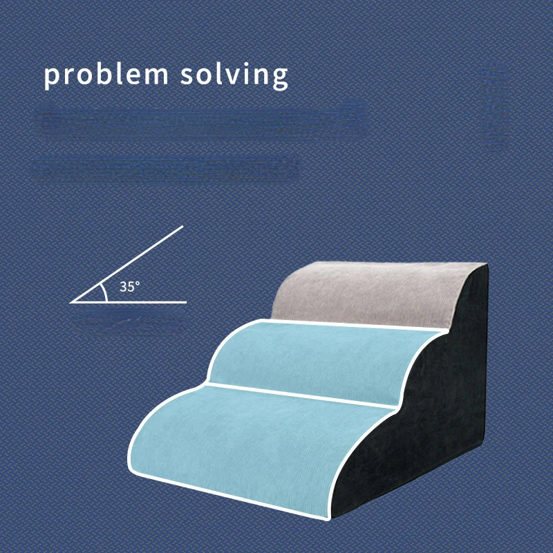 Memory Foam Dog Sofa Stairs - Sniff Waggle And Walk