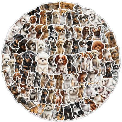 Laptop Car Luggage Notebook Scrapbook dog stickers 50/100. - Sniff Waggle And Walk