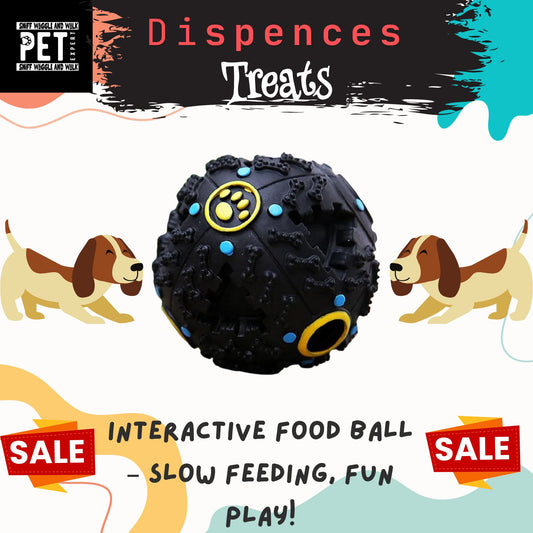 Interactive Food Ball Slow Feeder for Dogs – Fun, Engaging & Healthy Feeding.Sniffwaggleandwalk™