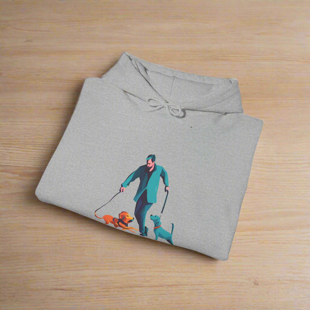 dog walking hoodie dog clothing beige gray 