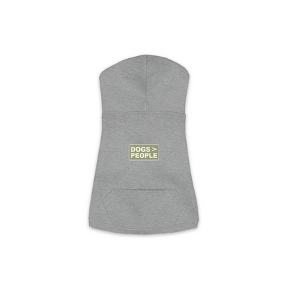 Dogs > People Dog Hoodie — Granite Heather, Small Sizes (XS-M)
