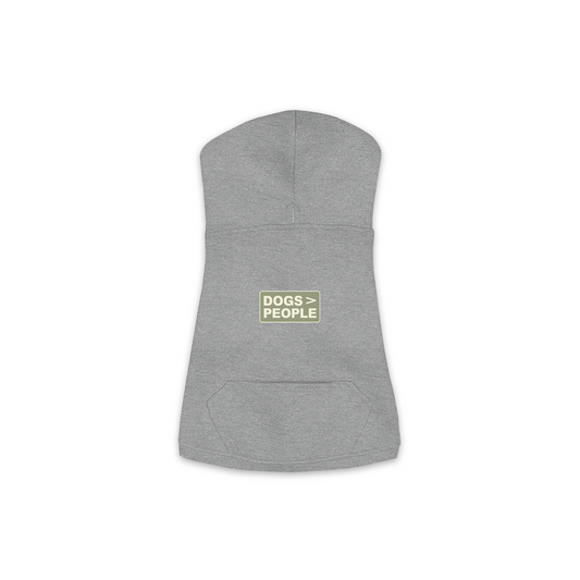 Dogs > People Dog Hoodie — Granite Heather, Small Sizes (XS-M)
