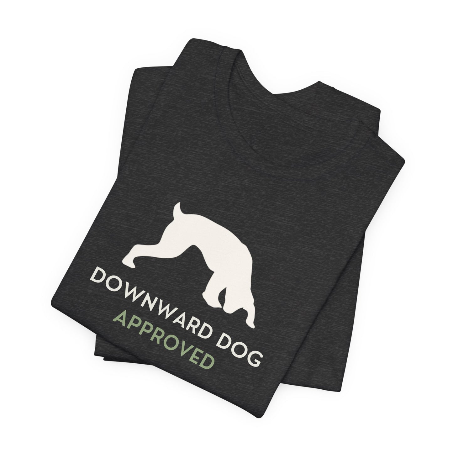 Downward Dog Approved yoga dog t-shirt casual styling