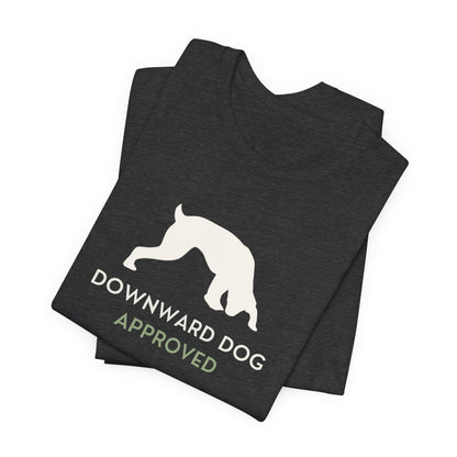 Downward Dog Approved yoga dog t-shirt casual styling