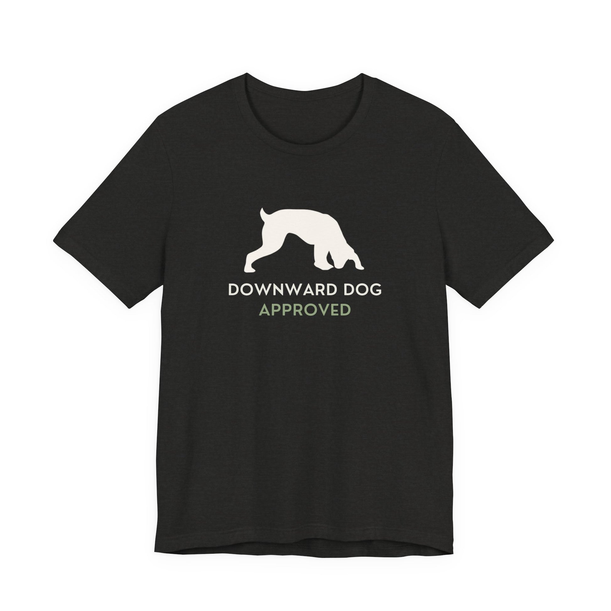 Downward Dog Approved yoga dog t-shirt colour Navy