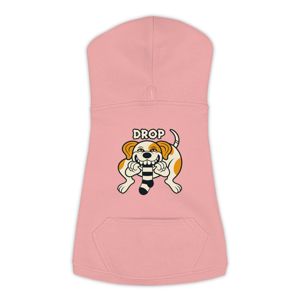 Drop Labrador dog hoodie in Mauvelous, sizes L-3XL