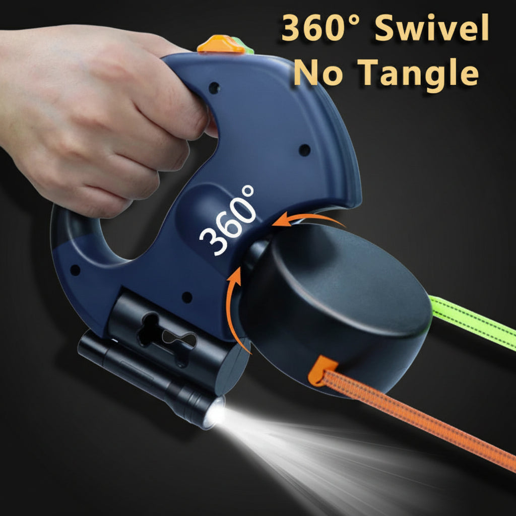 WalkMate DuoGlide premium tangle-free dual dog lead retractable