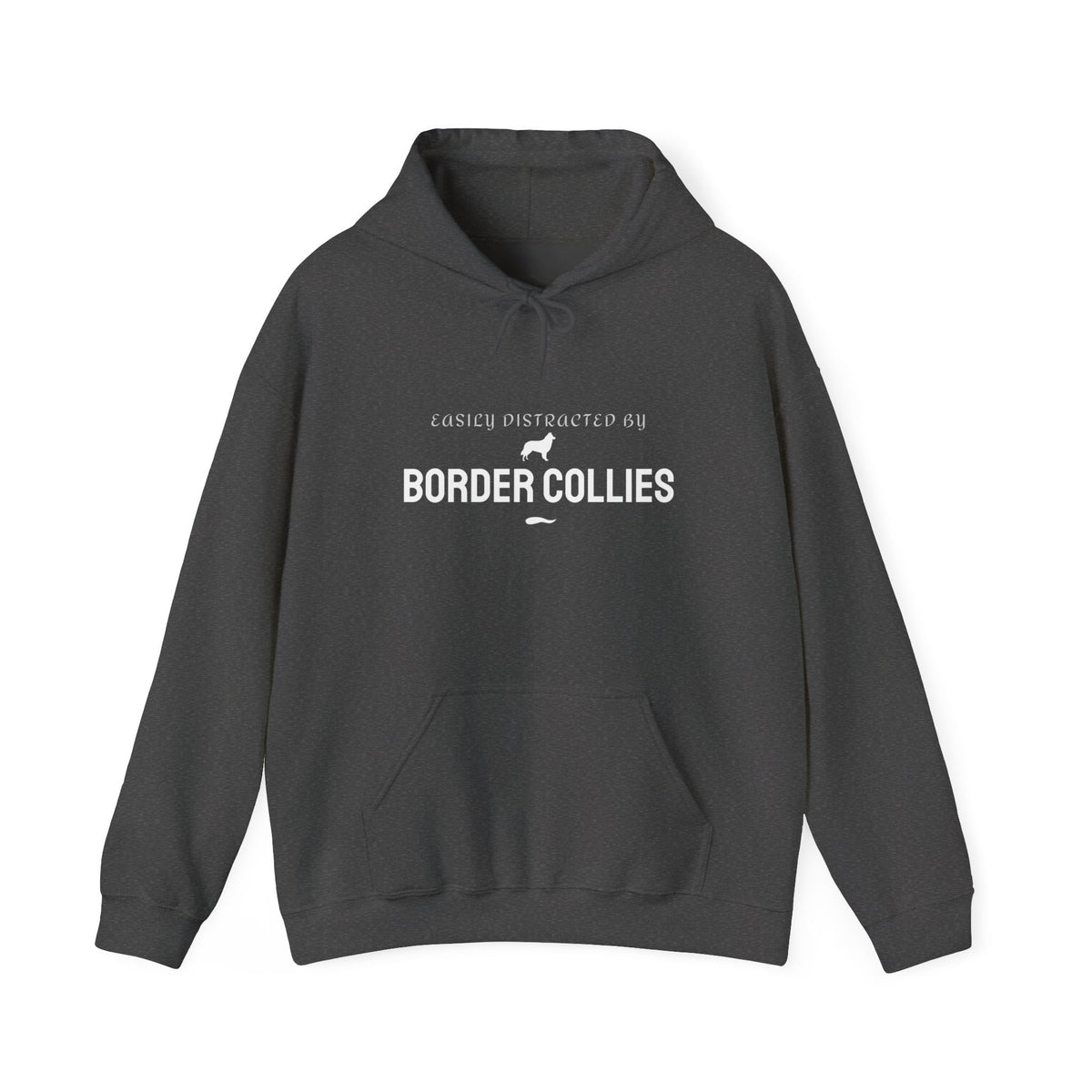 Easily Distracted by Border Collies dark heather model