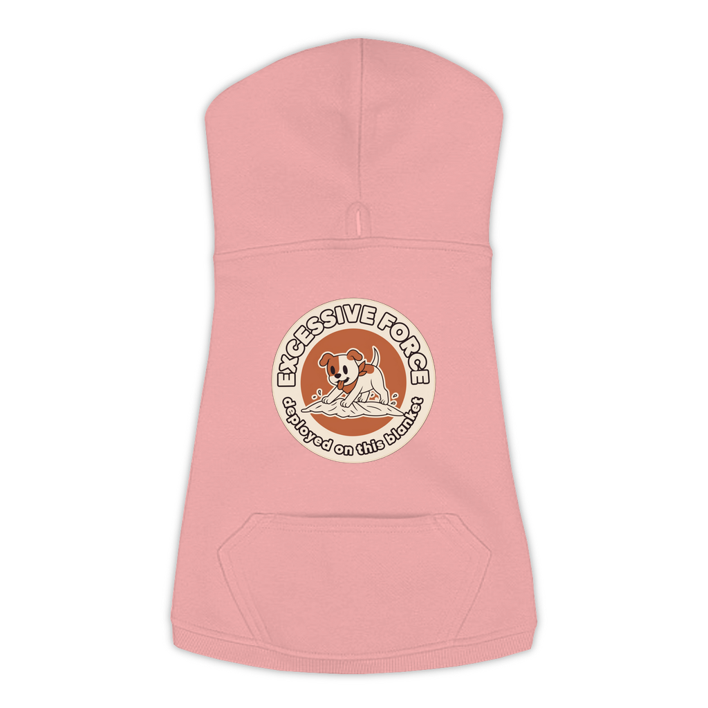 Excessive Force Dog Hoodie in Mauvelous, sizes L to 3XL