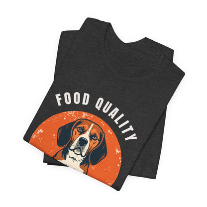 Food Quality Control Beagle t-shirt — unisex fit photo