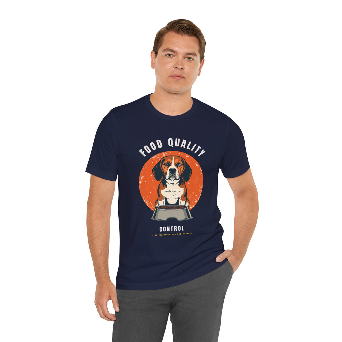 Food Quality Control Beagle t-shirt — additional lifestyle shot