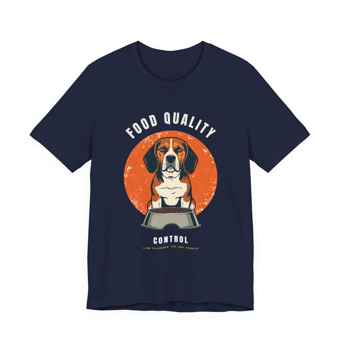 Food Quality Control Beagle t-shirt — additional colourway shot