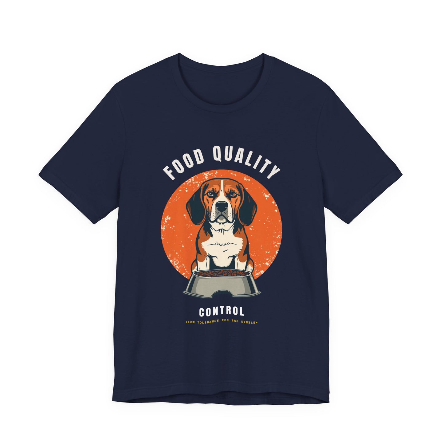Food Quality Control Beagle t-shirt — additional colourway shot